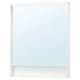 FAXÄLVEN mirror: white, rectangular, illuminated frame.
