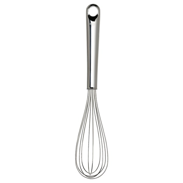 FINMAT whisk – stainless wires, durable handle, hanging hole, comfortable grip.
