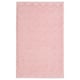 FJÄLLKATTFOT pale pink bath mat, rectangular, soft cotton terry with textured pattern.