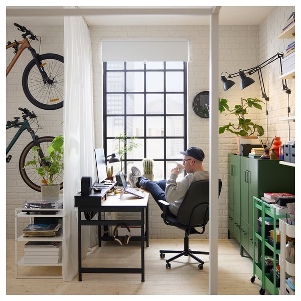 FÖNSTERBLAD Block-out roller blind, white, 100x155 cm