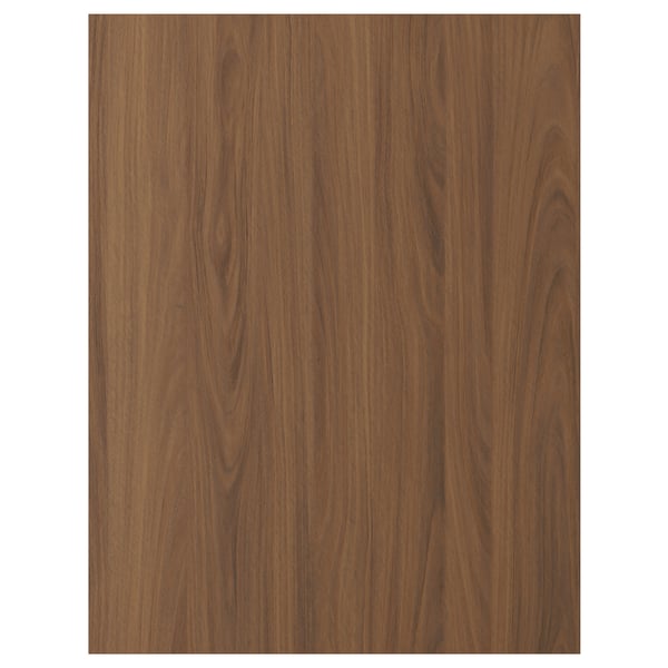 FÖRBÄTTRA walnut panel, smooth, modern, wood grain texture, rectangular.