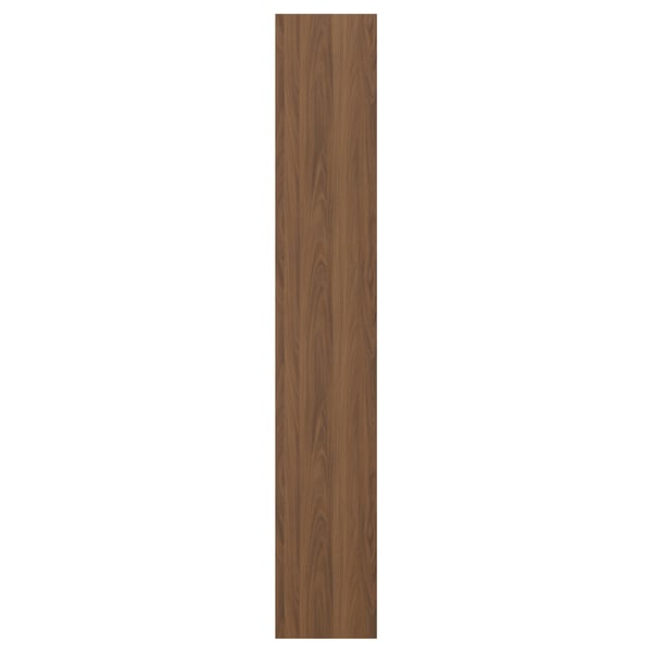 A vertical wooden panel named FÖRBÄTTRA in a walnut finish with a smooth surface, perfect for kitchen cabinet sides.