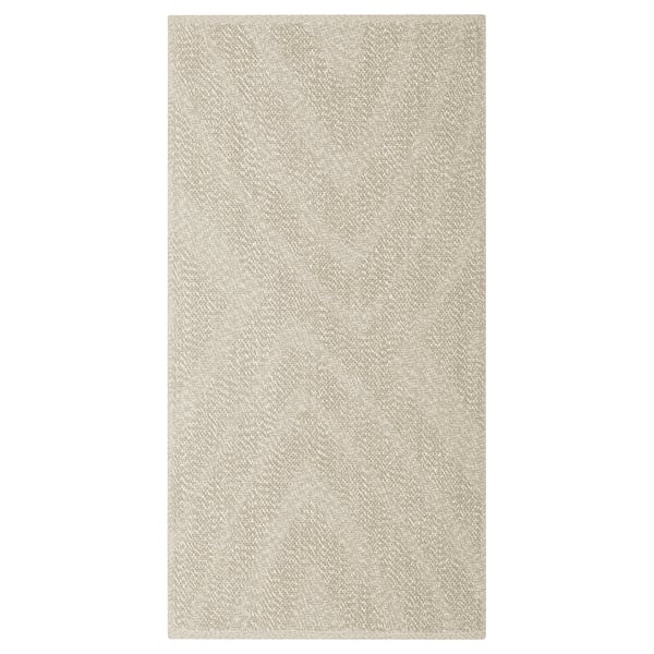 Beige FULLMAKT rug, polyester, indoor/outdoor, uniform texture.