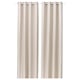 GINSTMOTT beige curtains: two light, sleek panels with silver eyelets, designed for modern décor.