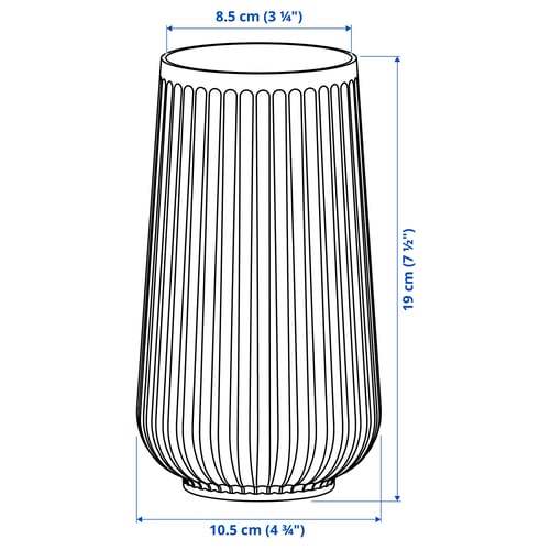 Illustration with measurements for the product: GRADVIS.