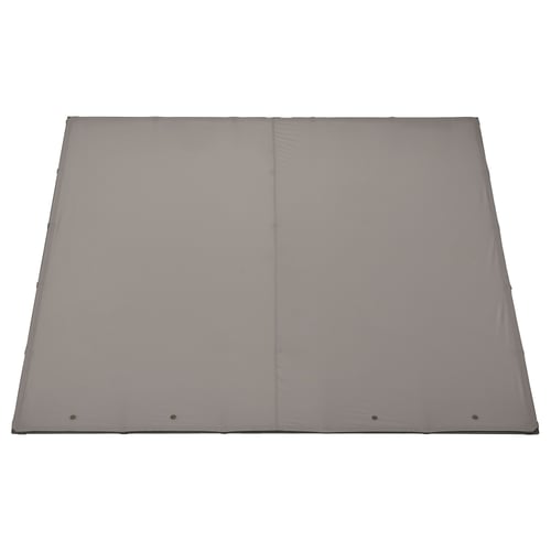 GUNNÖN canopy fabric: light grey, rectangular, mesh design, recycled polyester.