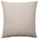GURLI cushion, beige, square, simple, unbleached recycled cotton.