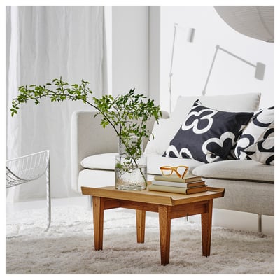 GUTTANE Side table, oak, 58x39 cm