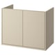 Havbaeck off-white bathroom cabinet, simple design, wall-mounted, sleek beige finish.