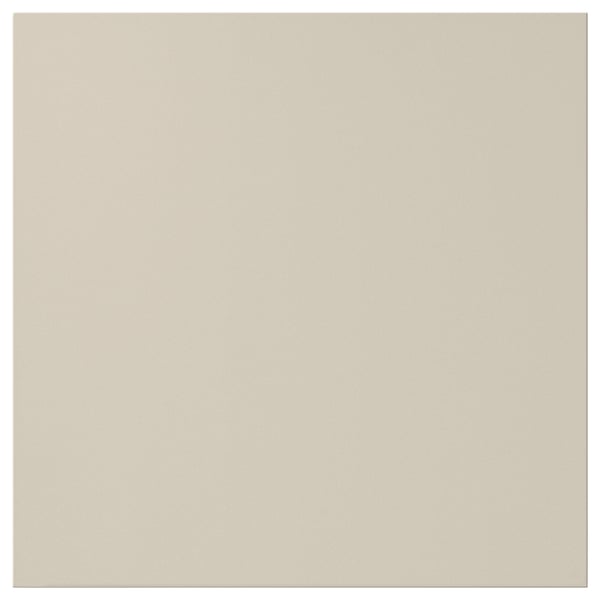 HAVSTORP beige kitchen cabinet door, rectangular, smooth finish.
