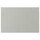 A rectangular, light grey HAVSTORP kitchen cabinet front. The smooth, lacquered surface ensures easy cleaning and a modern look.
