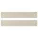 Image shows two smooth, beige HAVSTORP kitchen cabinet fronts. Rectangular shape with clean lines.