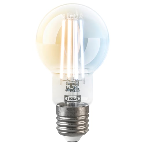 Ikea KAJPLATS smart bulb, clear, dim wireless.