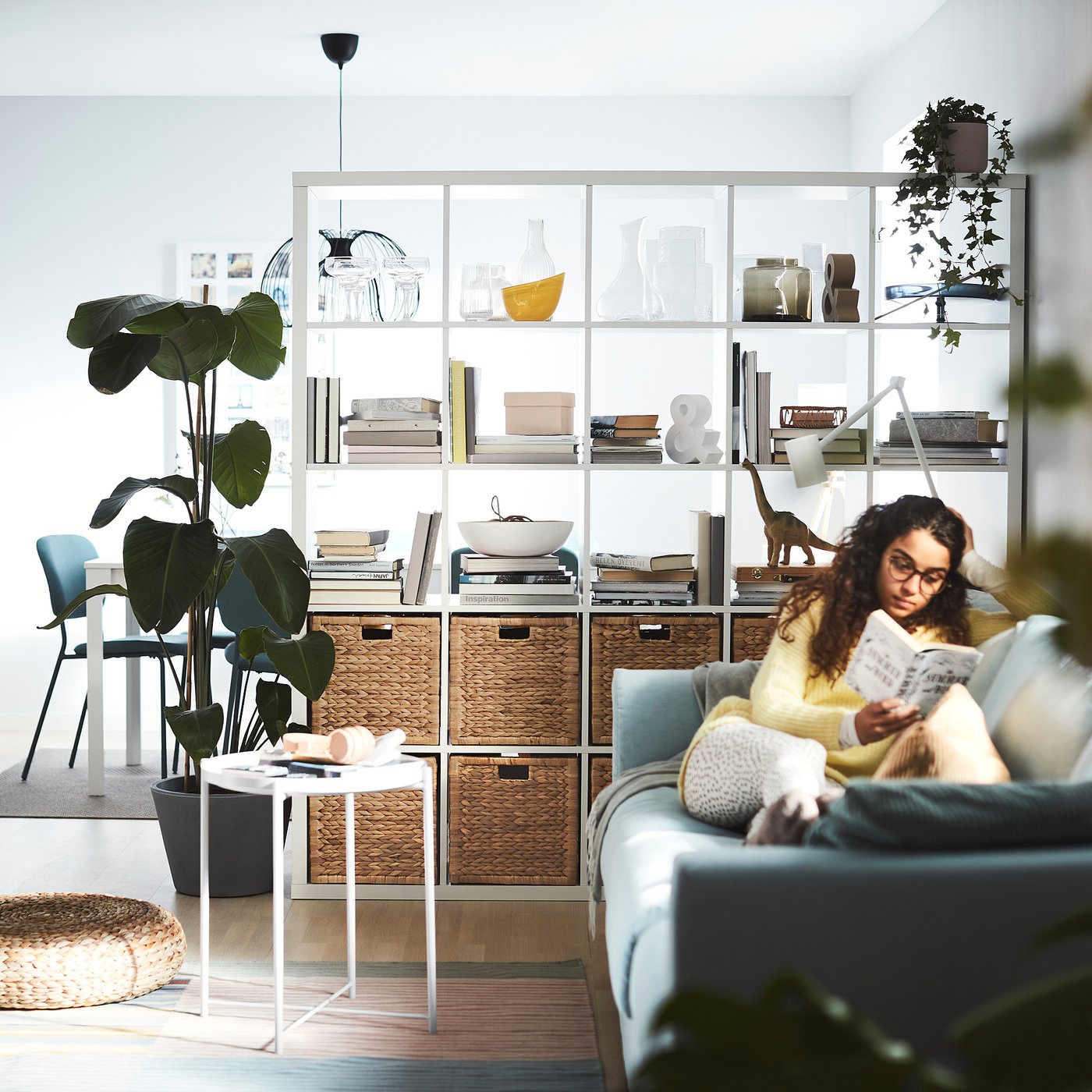 KALLAX shelving unit, white, 182x182 cm - IKEA Latvia