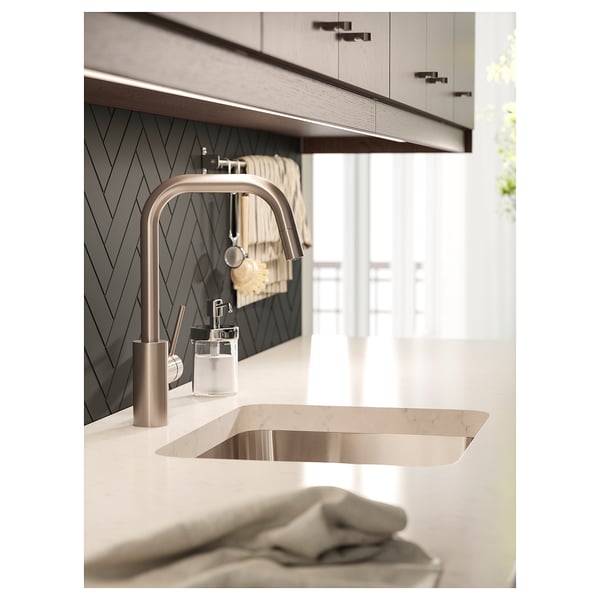 KASKER Custom made worktop, white marble effect/quartz, 1 m²x2.0 cm