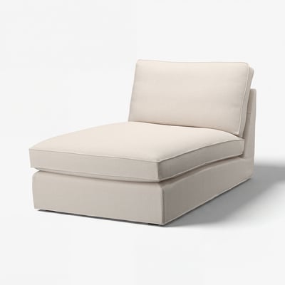 KIVIK Cover for chaise longue, Tresund light beige
