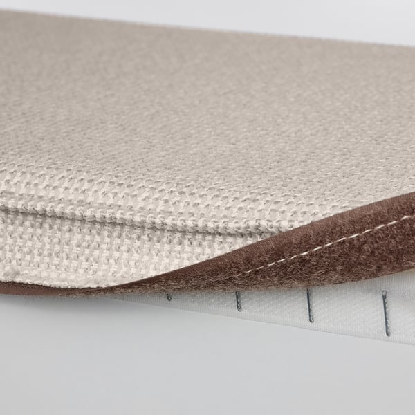 KIVIK footstool with hidden storage, machine-washable cover, and comfortable recycled fabric.