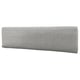 Gray KLAGSHAMN rectangular headboard, upholstered, modern design.
