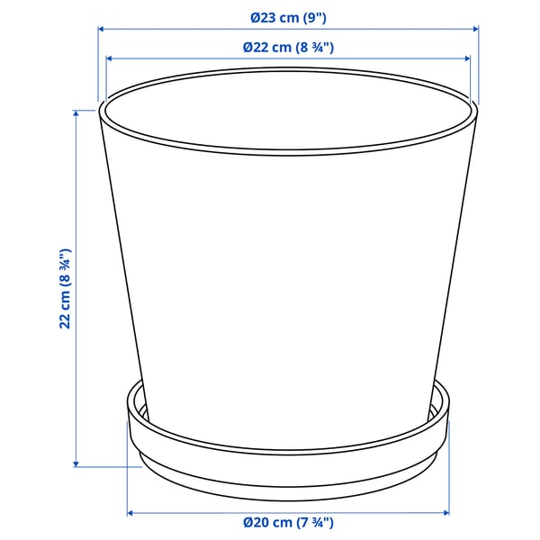 Illustration with measurements for the product: KLOTLÖNN.