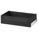 KNIVSHULT grey drawer, sleek & modern, partial steel, wood composite, rectangular.