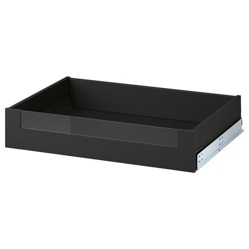KNIVSHULT dark gray drawer, sleek design, smooth close, particleboard & steel construction.