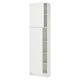 KNOXHULT white kitchen cabinet, tall with 2 doors & shelves.