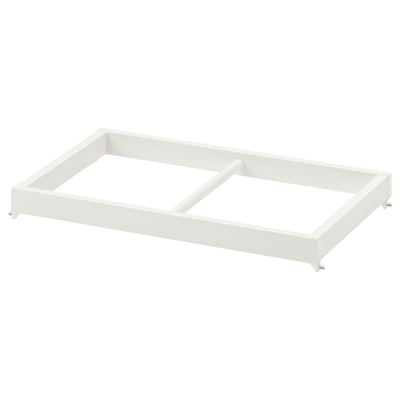 A white KOMPLEMENT clothes rail, rectangular in shape, with a sturdy frame and no visible compartments.