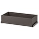 Grey KOMPLEMENT drawer for pax wardrobe, minimalist design with semi-matte finish.