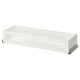 White KOMPLEMENT drawer with glass front, sleek and modern design.