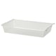 KOMPLEMENT white mesh storage basket, rectangular with handles, ideal for clothes, air circulated, fresh storage.