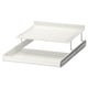 KOMPLEMENT white shoe shelf, metal, 2-tier pull-out design.