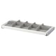 White KOMPLEMENT drawer organiser with grey dividers.