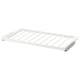 White KOMPLEMENT trouser hanger with grid design for organised storage.