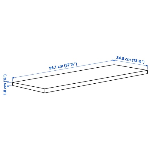 Illustration with measurements for the product: KOMPLEMENT.