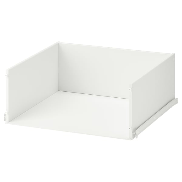 KONSTRUERA white drawer, acrylic paint fiberboard, rectangular.