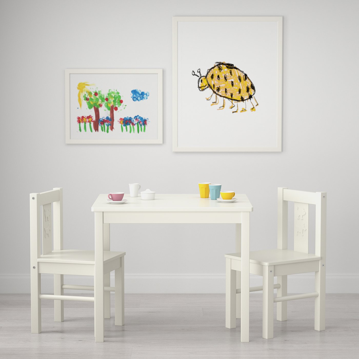 KRITTER children's chair, white - IKEA Latvia