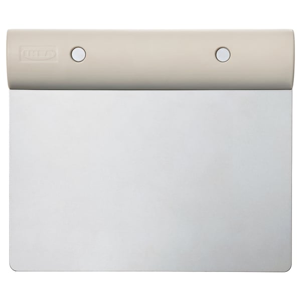 LÄTTBAKAD: beige dough cutter; plastic body, stainless rivet-blade.