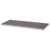 LAGKAPTEN shelf, grey, rectangular, wooden material, simple design, minimalist style.