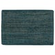 LANDBANA door mat, dark blue, rectangular, woven jute with latex backing.