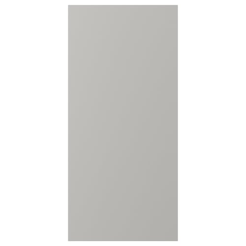LERHYTTAN light grey kitchen cabinet with bevelled edges and birch veneer.