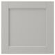 LERHYTTAN grey kitchen cabinet. Solid wood frame, bevelled edges, inset veneer. Classic, square design.