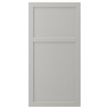 LERHYTTAN light grey cabinet door. Solid wood frame, bevelled edges, veneer panel. Classic, traditional design.