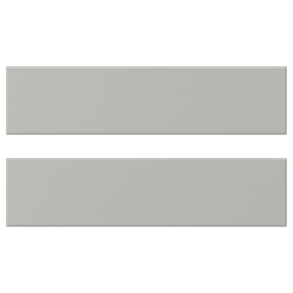 This image shows two grey rectangular frames, simple and uniform in design, with clean edges and a smooth surface.