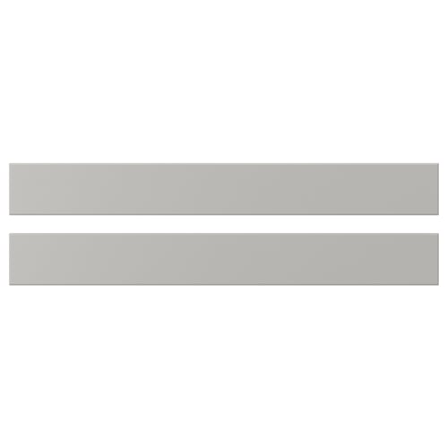 Two horizontal grey wooden bars, simple and traditional design.