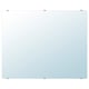Lettaan mirror. Rectangular shape, clear glass frame.