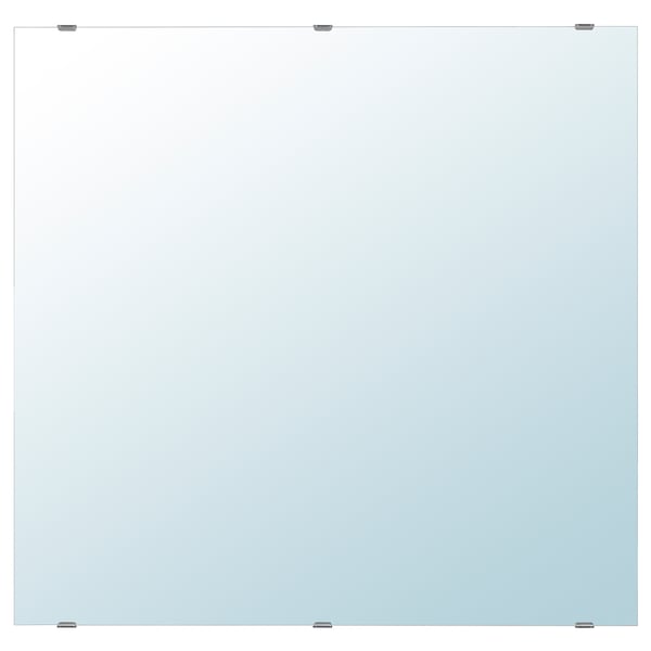 Lettain mirror: square, mirrored glass, 10-year guarantee, adjustable fittings, safety film.