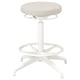 Active sitting stool with round seat and gas height adjustment.