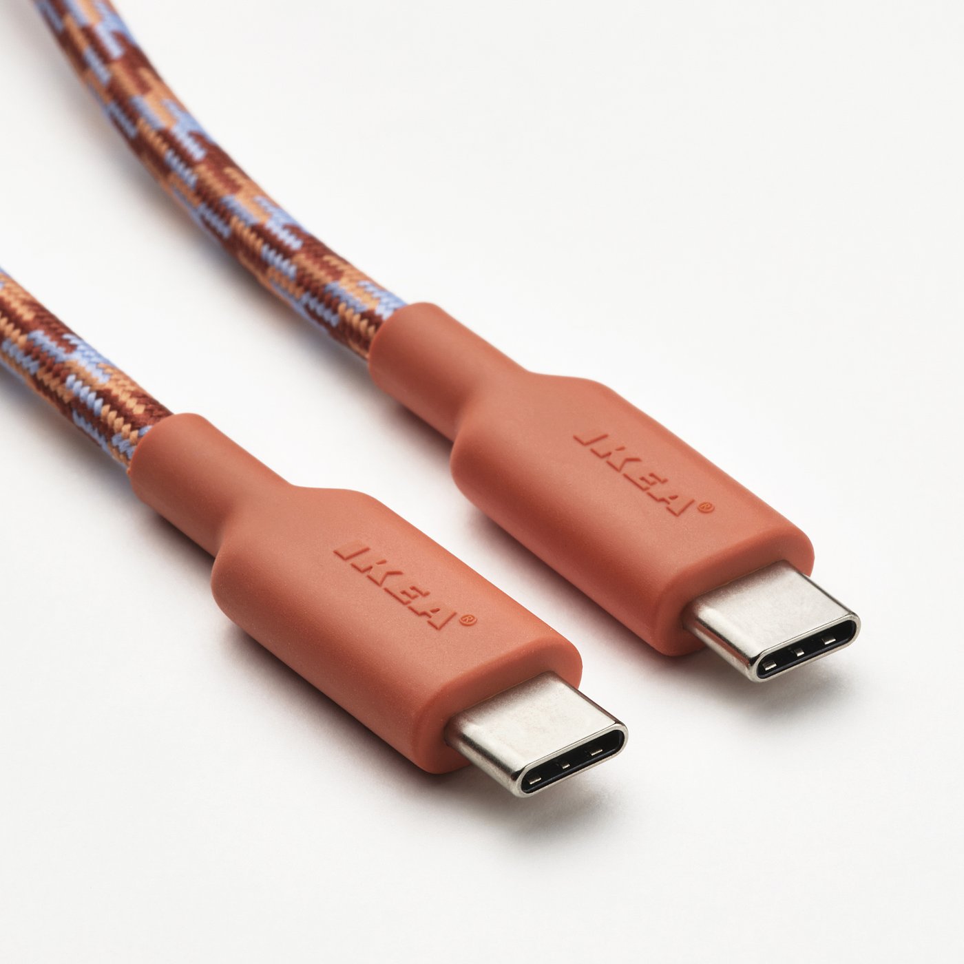 LILLHULT USB-C to USB-C, orange/lilac, 1.5 m - IKEA Latvia