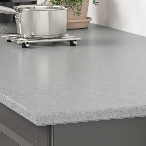 Recycled glass countertop: sleek, durable, stain-resistant.