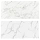 LYSEKIL Wall panel, double sided white lively marble effect/white marble effect, 119.6x55 cm
